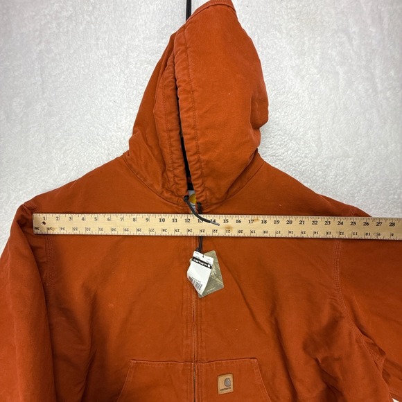 Carhartt Active Jacket Mens 4XL J130 RDO Red Orange NWT NOS - Picture 9 of 12